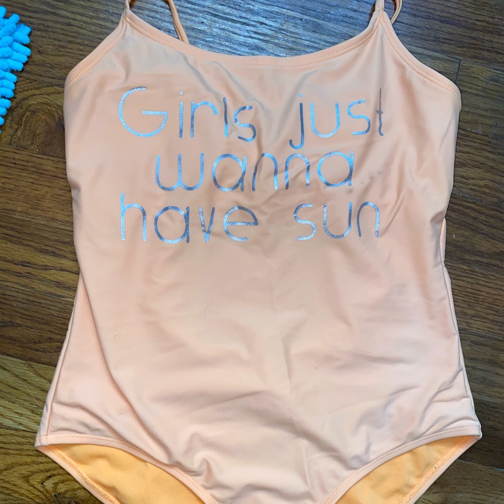 Neon Orange bathing suit